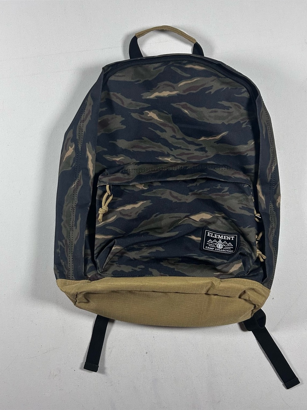 Vintage Element Skateboard Backpack Tiger Stripe Camo Camp Collection Y2K 2000’s